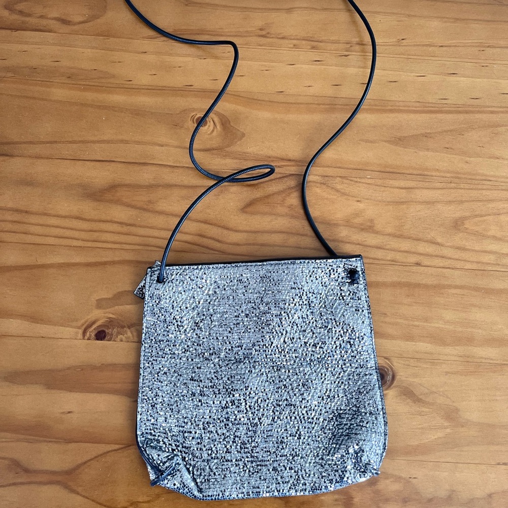 Chic Silver Crossbody Bag